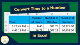 Convert Time to a Number in Excel - Tutorial Feat. Image