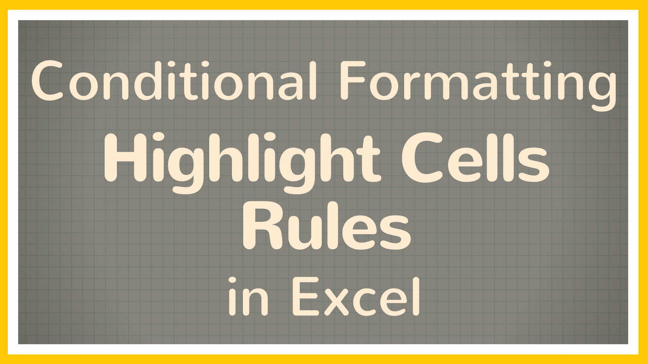 How to Use Conditional Formatting in Excel to Highlight Cells - Tutorial