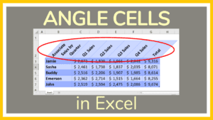 How to Rotate Cell Contents in Excel - Tutorial