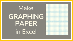 How to Make Graph Paper in Excel - Tutorial
