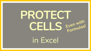 How to protect cells in Excel - Tutorial