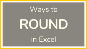 How to Round Numbers in Excel - Tutorial