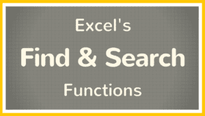 How to Use the FIND Function and SEARCH function in Excel - Tutorial