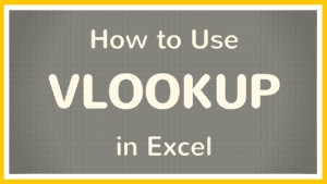 How to Use VLOOKUP in Excel - Tutorial