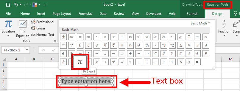 How To Insert Pi Symbol