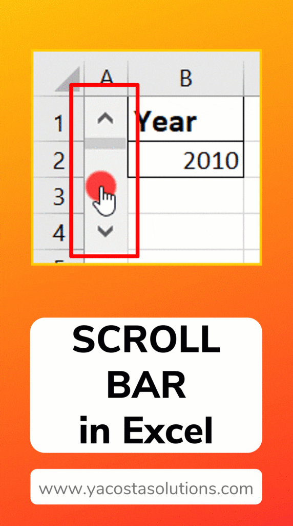 How To Display Scroll Bar In Excel 2010