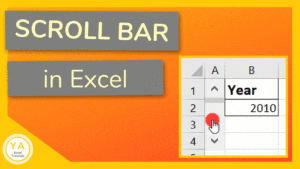 A Scroll Bar is like a slider bar in Excel. You can make a horizontal scroll bar or a vertical scroll bar. Moving the slider in the scroll bar changes the value of the cell that it is linked to. Take a look at how you can add a Scroll Bar to your Excel spreadsheet. #Excel Microsoft Excel tips, hacks.