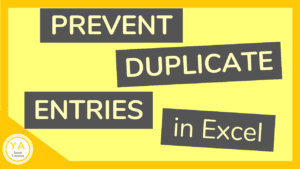 Prevent Duplicate Entries in Excel (featured image)