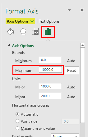 Set the Upper Amount for Vertical Axis (image)