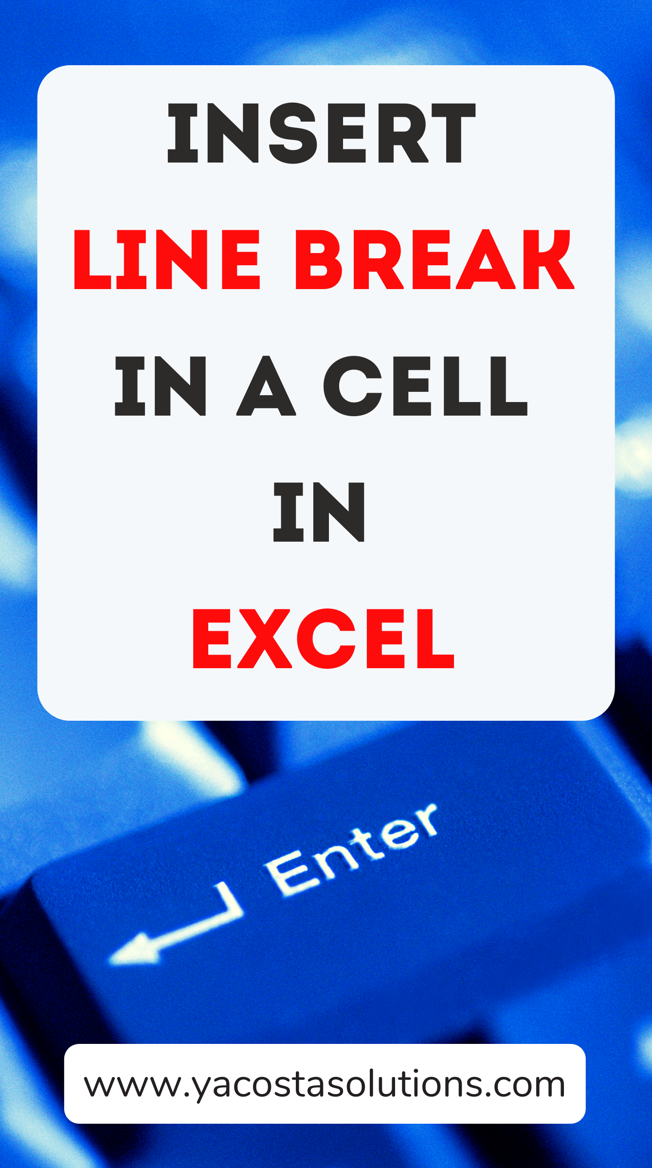 Replace Text With Line Break In Excel