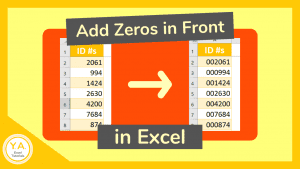 Add a Zero in Front of a Number in Excel (image)