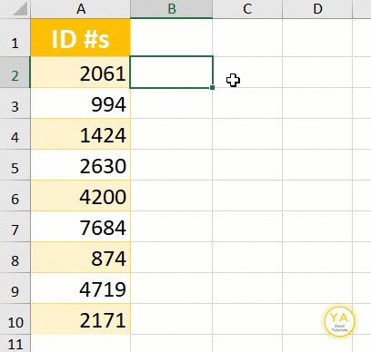 Use the REPT Function to Add Leading Zeros in Excel