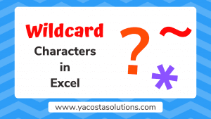 wildcard characters in Excel (featured image)