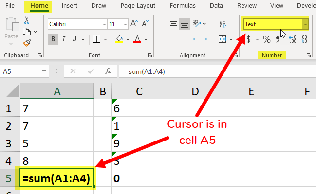 Reasons Why Excel Formulas Won T Calculate How To Fix Video Tutorial