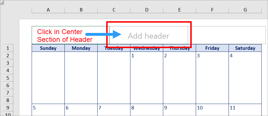 How To Center Header In Excel