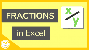 How to Use Fractions in Excel (image)