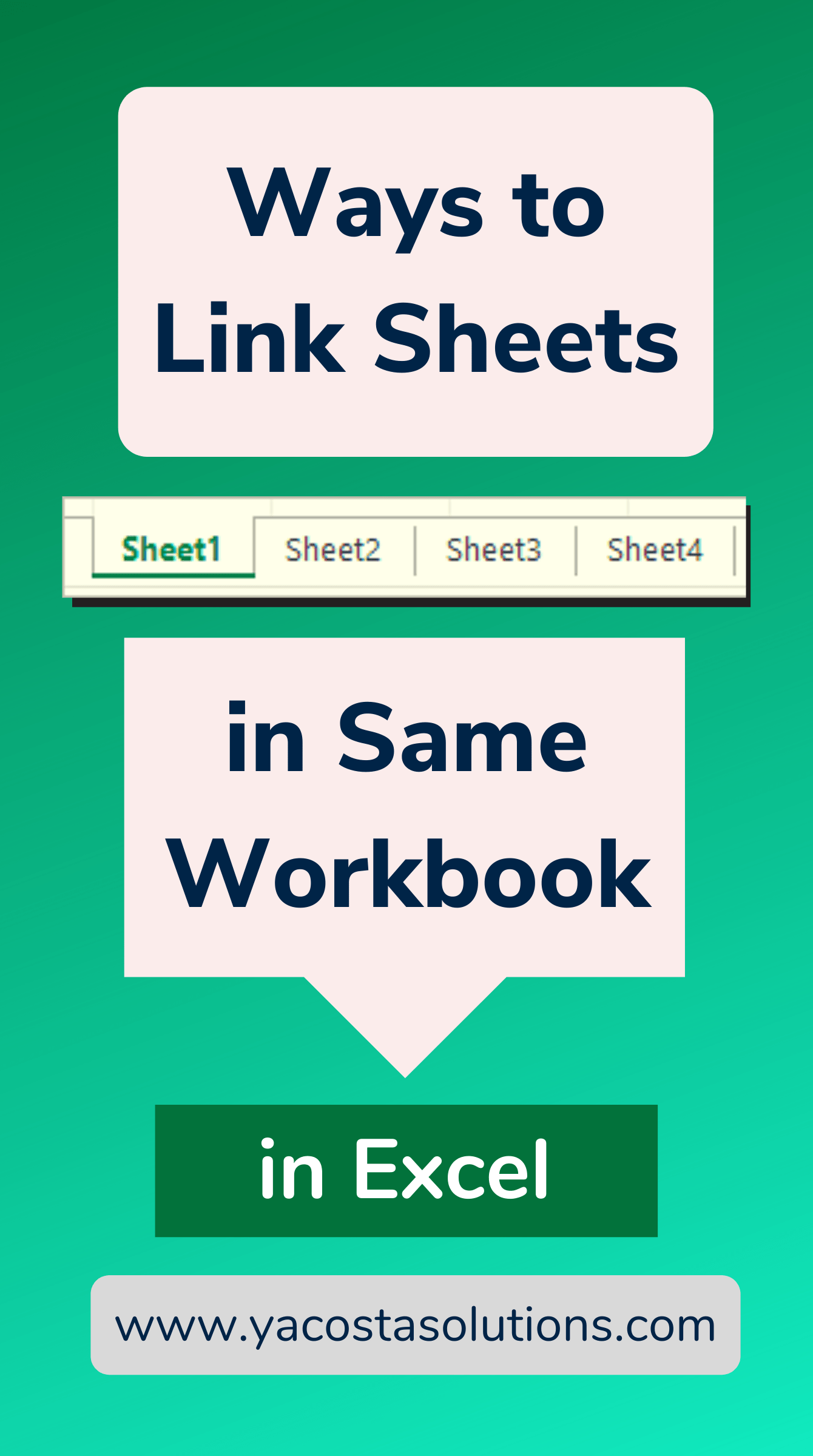 Ways to Link Sheets in Same Excel Workbook (+ video tutorial)