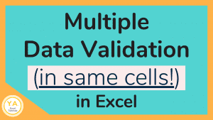 Apply Multiple Data Validation Rules in Excel (feat. image, thumbnail)