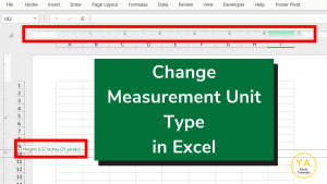 How To Change Measurement Type In Excel With Pictures