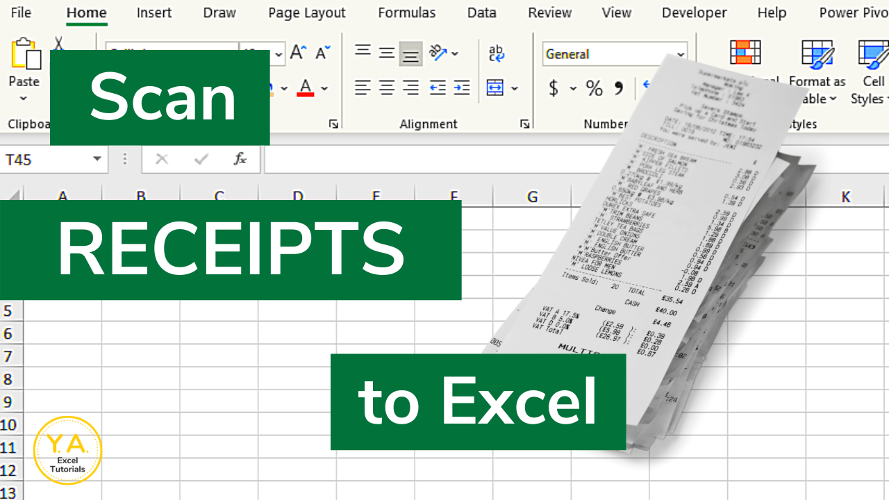 receipt scanner to excel