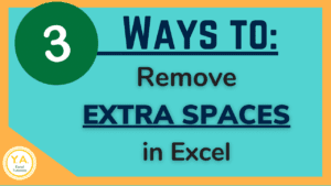 Clean up Extra Spaces in Excel (feat. image, thumbnail)