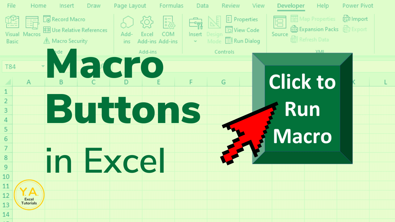 How To Add Macro Code To Button In Excel