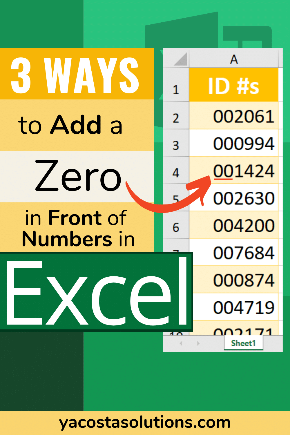 Top Ways to Add a Zero in Front of a Number in Excel (+ video tutorial)