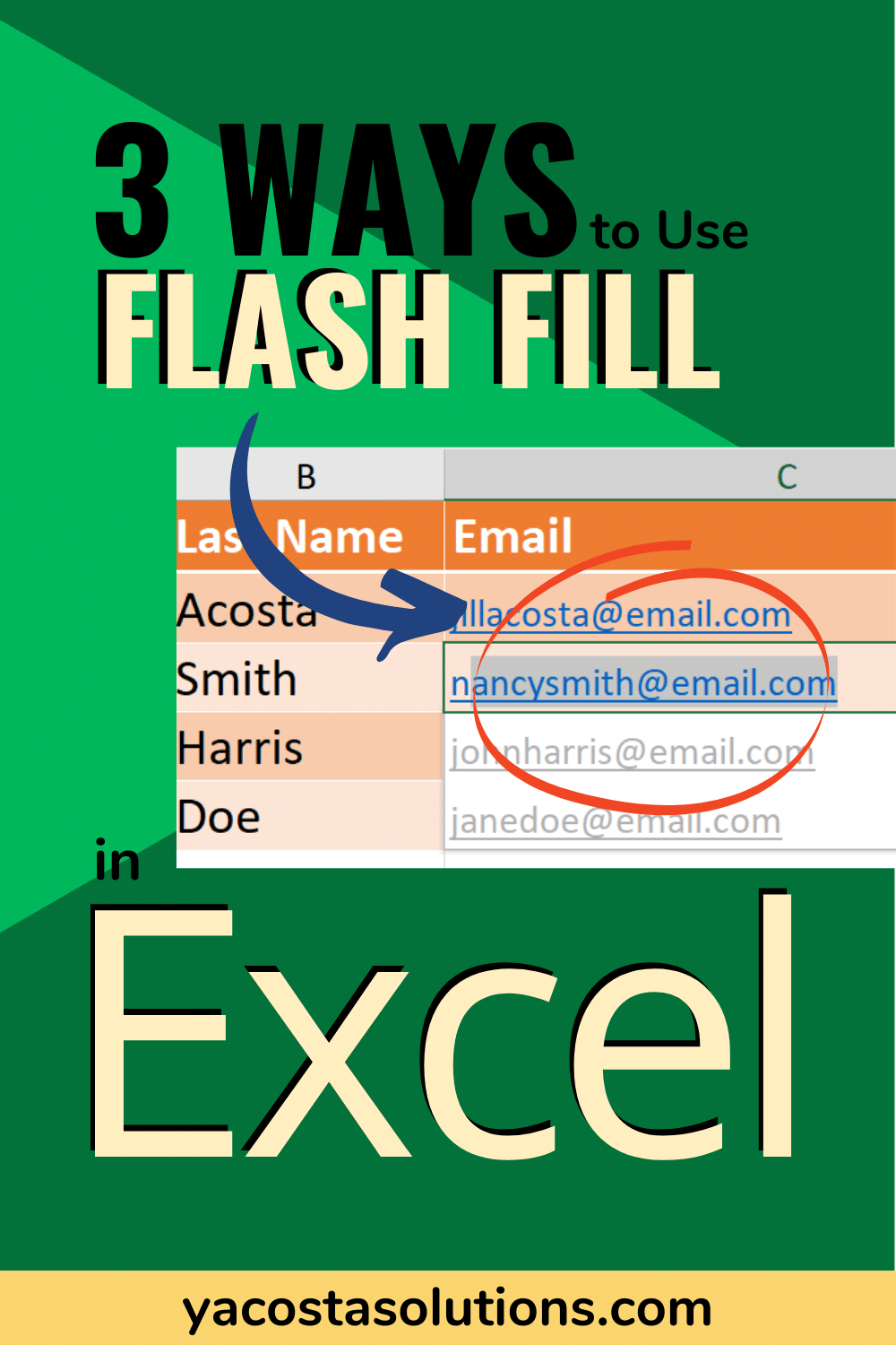 3 Ways To Use Flash Fill In Excel With Examples Video Tutorial 