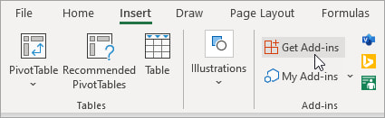 Get Add-Ins Button in Excel