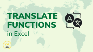 Translate Functions in Excel (feat. image)