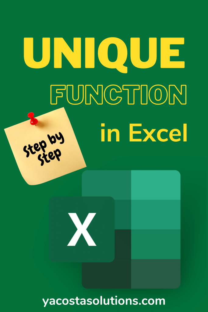 UNIQUE Function: Excel’s Unique Values Formula (+ video tutorial)