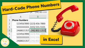 Hard Code Phone Numbers in Excel (featured image)