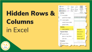 Hidden Rows and Columns in Excel - Tutorial (featured image)